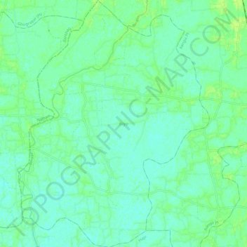 Mapa topográfico Koya, altitude, relevo