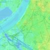 Mapa topográfico Zuid, altitude, relevo