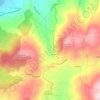 Mapa topográfico Gonça, altitude, relevo