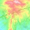 Mapa topográfico Amendoeira, altitude, relevo