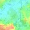 Mapa topográfico Pont-Péan, altitude, relevo