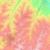Mapa topográfico Cianorte, altitude, relevo