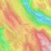 Mapa topográfico Ordonnaz, altitude, relevo