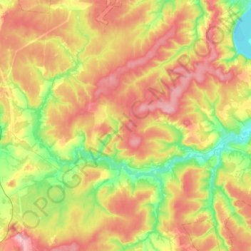 Mapa topográfico Сыра, altitude, relevo