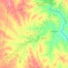 Mapa topográfico Mier, altitude, relevo
