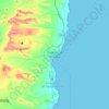 Mapa topográfico Puerto del Rosario, altitude, relevo