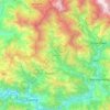 Mapa topográfico Pokhari, altitude, relevo