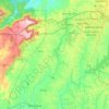 Mapa topográfico Rio Itaqui, altitude, relevo