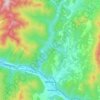 Mapa topográfico Waterbury, altitude, relevo
