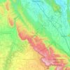 Mapa topográfico Pullampeta, altitude, relevo