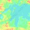 Mapa topográfico Lac Simard, altitude, relevo