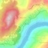 Mapa topográfico Magrelos, altitude, relevo
