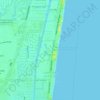 Mapa topográfico Lauderdale-by-the-Sea, altitude, relevo