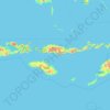 Mapa topográfico Ost-Nusa Tenggara, altitude, relevo
