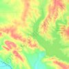 Mapa topográfico Lake of the Arbuckles, altitude, relevo