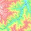 Mapa topográfico Huacar, altitude, relevo