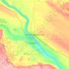 Mapa topográfico North Battleford, altitude, relevo