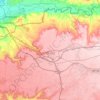 Mapa topográfico Ocaña, altitude, relevo