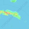 Mapa topográfico Seram Island, altitude, relevo