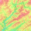 Mapa topográfico Sandy Springs, altitude, relevo