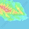Mapa topográfico Saint Thomas, altitude, relevo