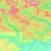 Mapa topográfico São Sebastião do Uatumã, altitude, relevo