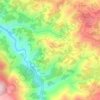 Mapa topográfico Pereiro, altitude, relevo