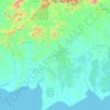 Mapa topográfico Seruyan, altitude, relevo