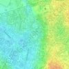 Mapa topográfico Maxaquene "A", altitude, relevo