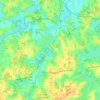 Mapa topográfico Curciat-Dongalon, altitude, relevo
