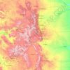 Mapa topográfico Colorado, altitude, relevo