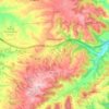Mapa topográfico Montmaneu, altitude, relevo