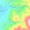 Mapa topográfico Agua Mala, altitude, relevo