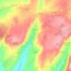 Mapa topográfico Arnas, altitude, relevo