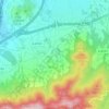 Mapa topográfico Ariñiz/Aríñez, altitude, relevo