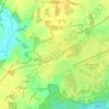 Mapa topográfico Rendlesham, altitude, relevo