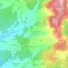 Mapa topográfico São Martinho da Gândara, altitude, relevo