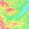 Mapa topográfico Loreto Aprutino, altitude, relevo