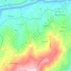 Mapa topográfico Bravães, altitude, relevo