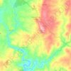 Mapa topográfico Salgueiro do Campo, altitude, relevo