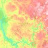 Mapa topográfico Центральносибирский заповедник, altitude, relevo