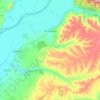 Mapa topográfico Vale de Cavalos, altitude, relevo