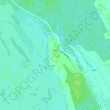 Mapa topográfico Гиров, altitude, relevo