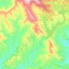 Mapa topográfico Cabril, altitude, relevo