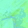 Mapa topográfico Cidade de Quelimane, altitude, relevo