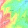 Mapa topográfico Carvalhal, altitude, relevo