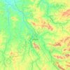 Mapa topográfico Jaraguá, altitude, relevo