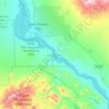 Mapa topográfico Lake Havasu, altitude, relevo