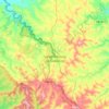 Mapa topográfico Santo Antônio do Sudoeste, altitude, relevo