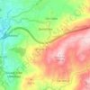Mapa topográfico Quinchães, altitude, relevo